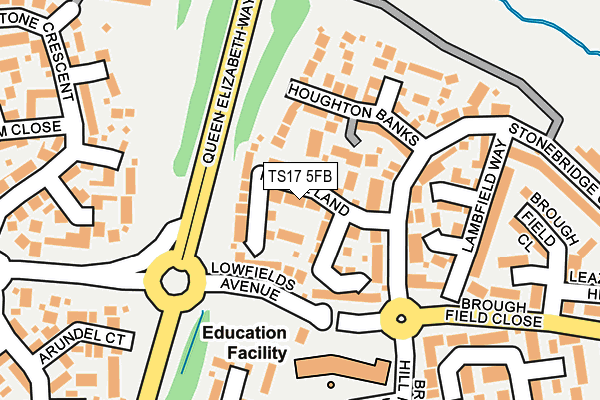 TS17 5FB map - OS OpenMap – Local (Ordnance Survey)