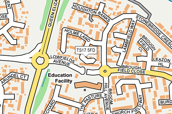 TS17 5FD map - OS OpenMap – Local (Ordnance Survey)