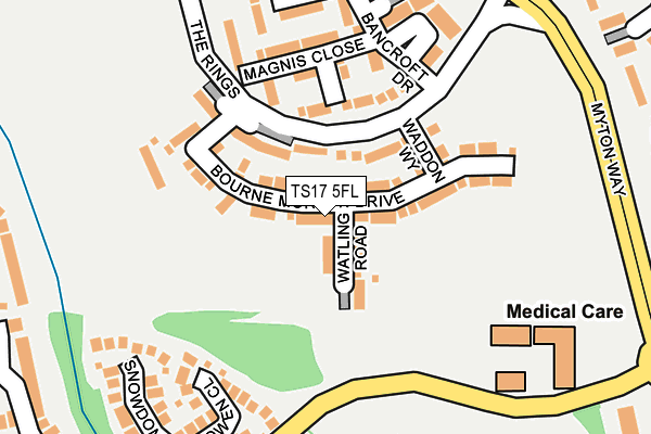 TS17 5FL map - OS OpenMap – Local (Ordnance Survey)
