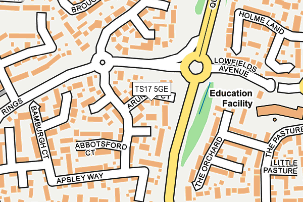 TS17 5GE map - OS OpenMap – Local (Ordnance Survey)