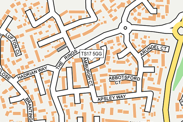 TS17 5GG map - OS OpenMap – Local (Ordnance Survey)