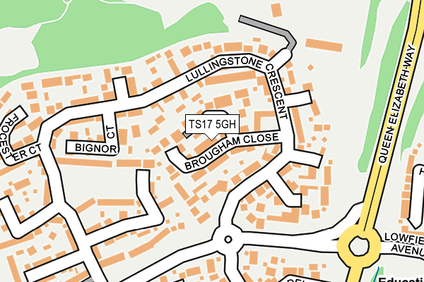 TS17 5GH map - OS OpenMap – Local (Ordnance Survey)