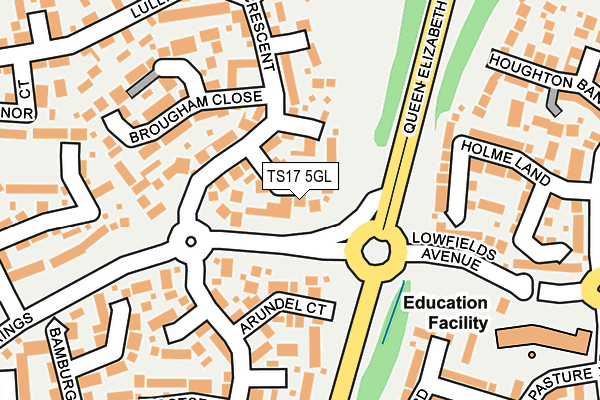 TS17 5GL map - OS OpenMap – Local (Ordnance Survey)