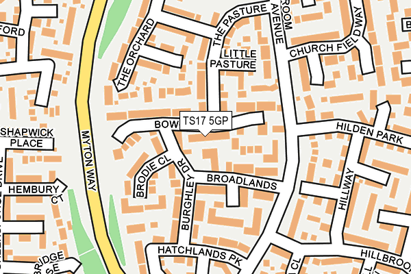TS17 5GP map - OS OpenMap – Local (Ordnance Survey)