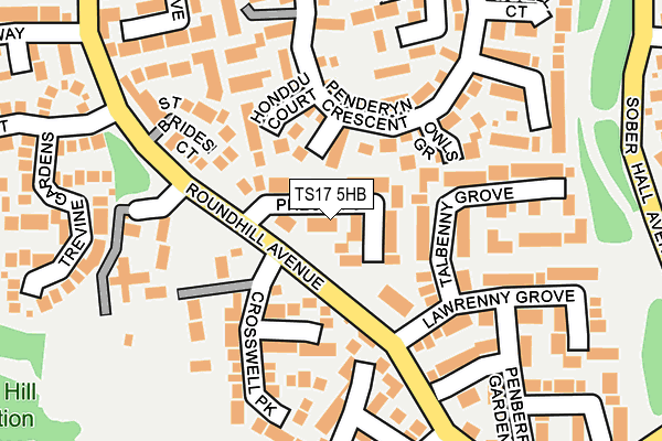 TS17 5HB map - OS OpenMap – Local (Ordnance Survey)