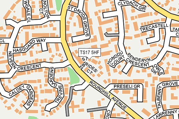TS17 5HF map - OS OpenMap – Local (Ordnance Survey)