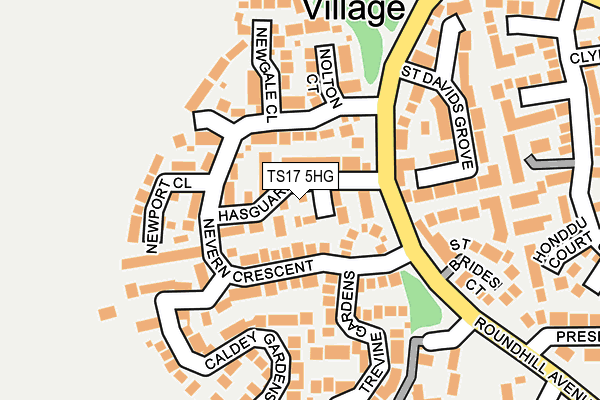 TS17 5HG map - OS OpenMap – Local (Ordnance Survey)