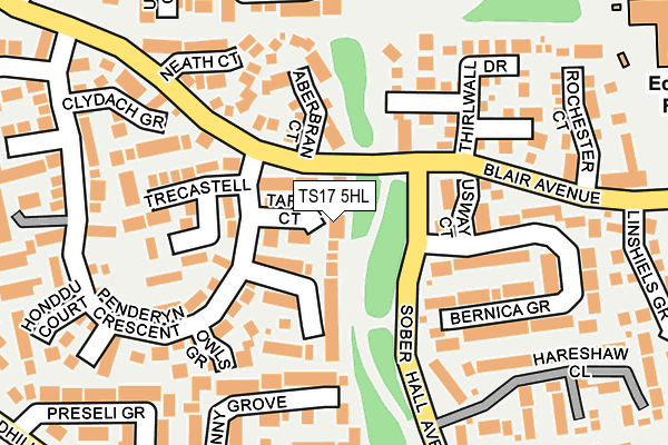 TS17 5HL map - OS OpenMap – Local (Ordnance Survey)