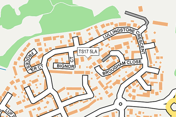 TS17 5LA map - OS OpenMap – Local (Ordnance Survey)