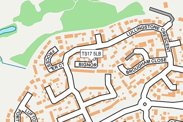 TS17 5LB map - OS OpenMap – Local (Ordnance Survey)