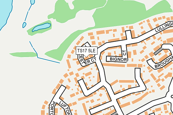 TS17 5LE map - OS OpenMap – Local (Ordnance Survey)