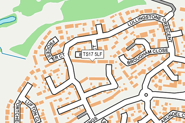 TS17 5LF map - OS OpenMap – Local (Ordnance Survey)