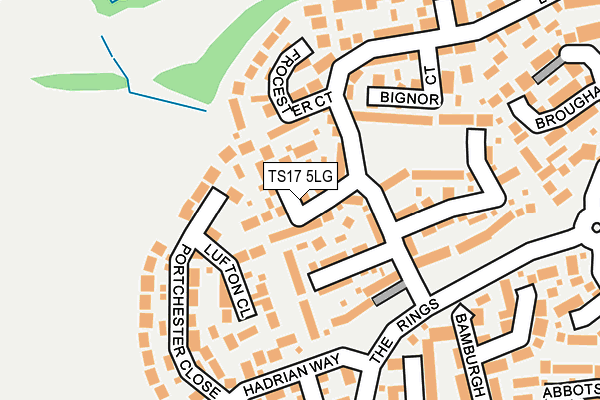 TS17 5LG map - OS OpenMap – Local (Ordnance Survey)
