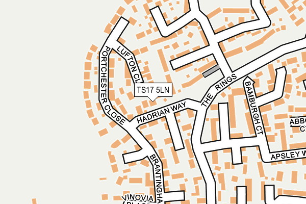 TS17 5LN map - OS OpenMap – Local (Ordnance Survey)
