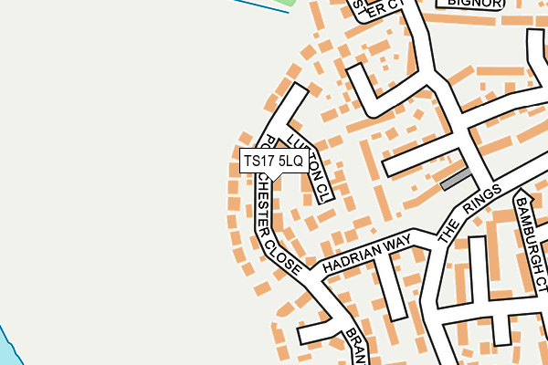 TS17 5LQ map - OS OpenMap – Local (Ordnance Survey)