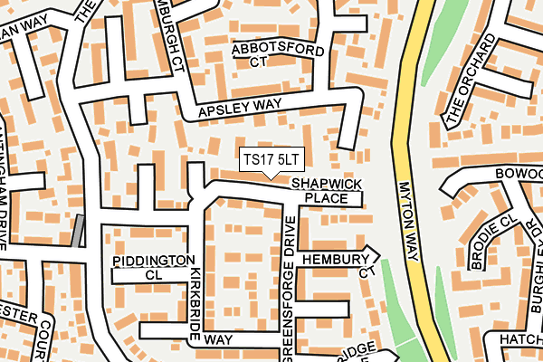 TS17 5LT map - OS OpenMap – Local (Ordnance Survey)