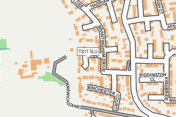 TS17 5LU map - OS OpenMap – Local (Ordnance Survey)