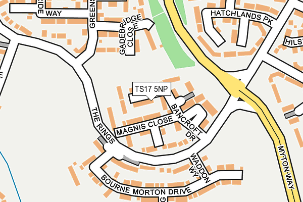 TS17 5NP map - OS OpenMap – Local (Ordnance Survey)