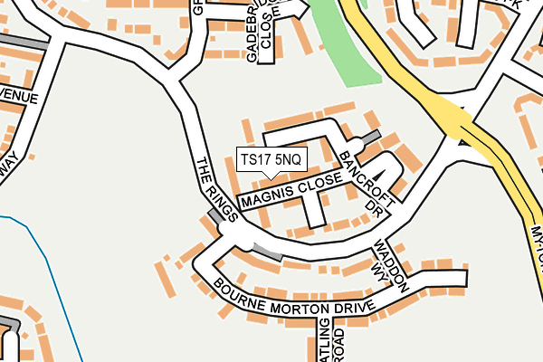 TS17 5NQ map - OS OpenMap – Local (Ordnance Survey)