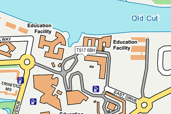 TS17 6BH map - OS OpenMap – Local (Ordnance Survey)