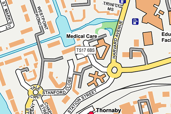 TS17 6BS map - OS OpenMap – Local (Ordnance Survey)