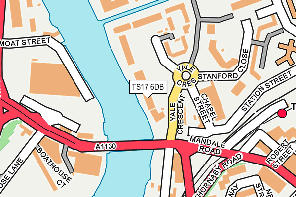 TS17 6DB map - OS OpenMap – Local (Ordnance Survey)