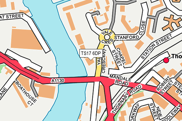 TS17 6DP map - OS OpenMap – Local (Ordnance Survey)