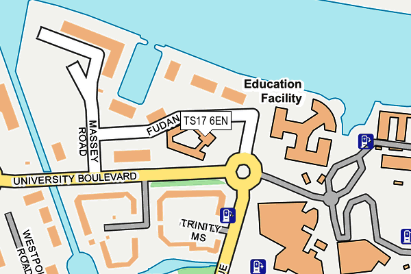 TS17 6EN map - OS OpenMap – Local (Ordnance Survey)