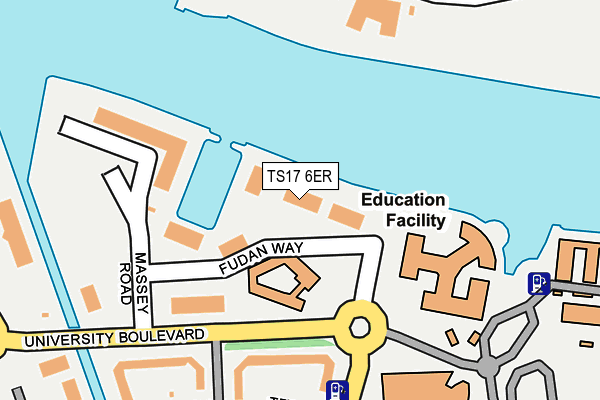 TS17 6ER map - OS OpenMap – Local (Ordnance Survey)