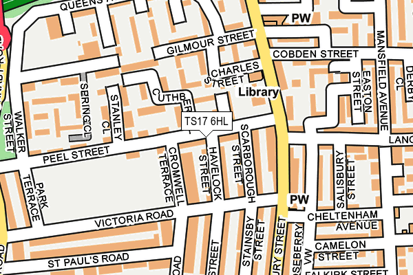 TS17 6HL map - OS OpenMap – Local (Ordnance Survey)