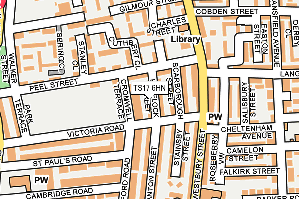 TS17 6HN map - OS OpenMap – Local (Ordnance Survey)