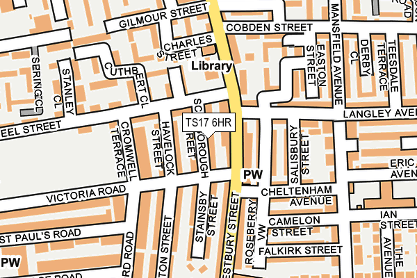 TS17 6HR map - OS OpenMap – Local (Ordnance Survey)