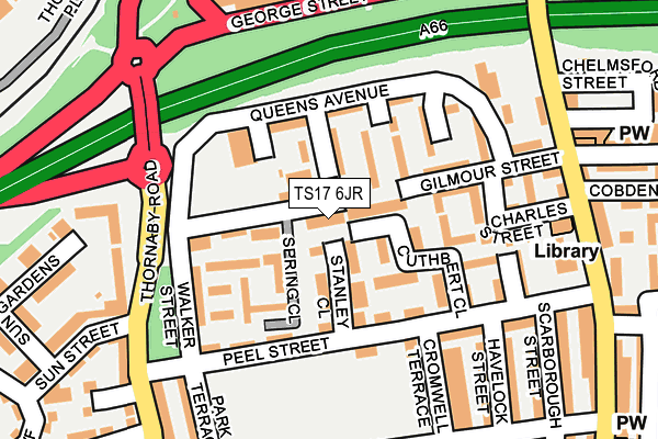 TS17 6JR map - OS OpenMap – Local (Ordnance Survey)