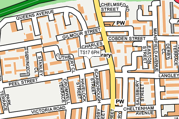 TS17 6PH map - OS OpenMap – Local (Ordnance Survey)