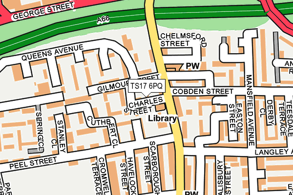 TS17 6PQ map - OS OpenMap – Local (Ordnance Survey)
