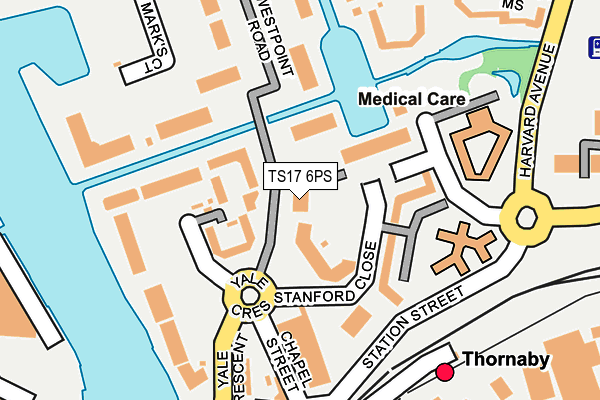 TS17 6PS map - OS OpenMap – Local (Ordnance Survey)