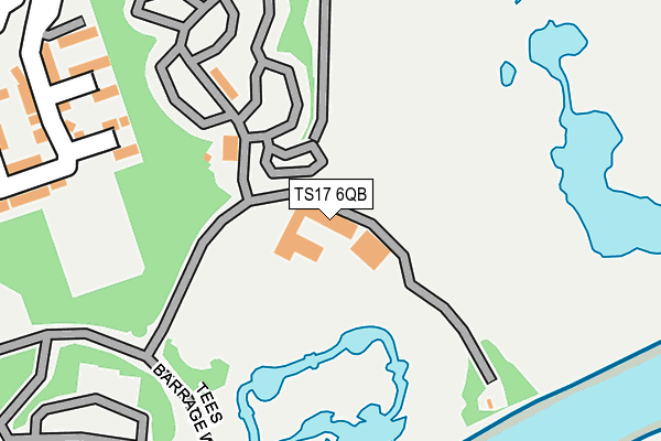 TS17 6QB map - OS OpenMap – Local (Ordnance Survey)