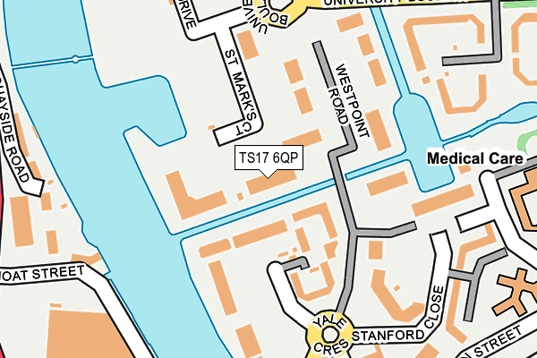 TS17 6QP map - OS OpenMap – Local (Ordnance Survey)