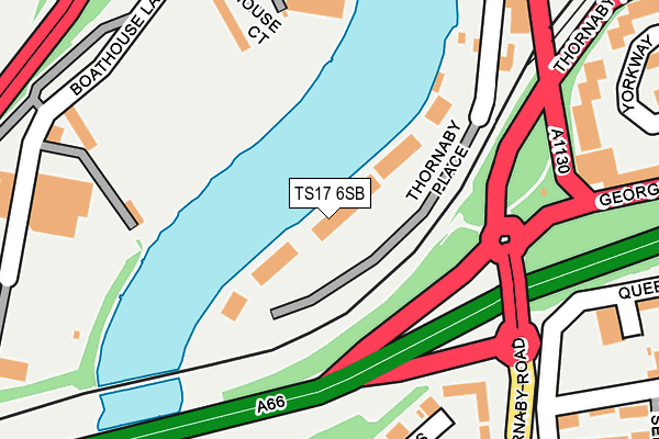 TS17 6SB map - OS OpenMap – Local (Ordnance Survey)