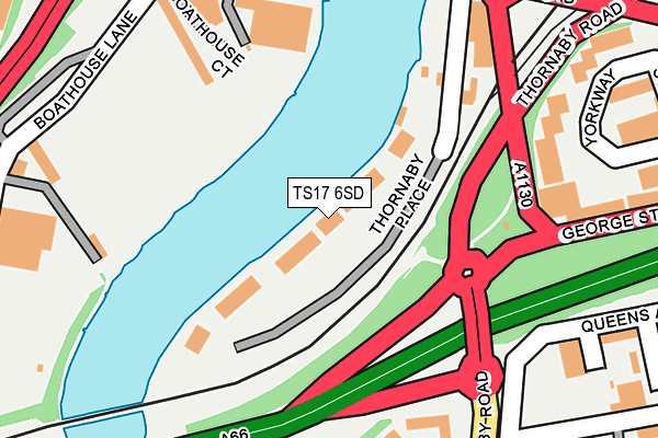 TS17 6SD map - OS OpenMap – Local (Ordnance Survey)
