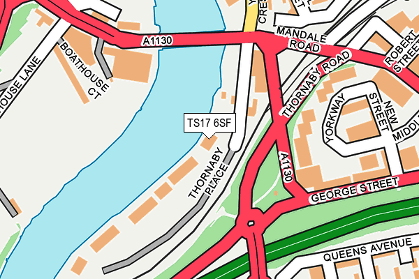 TS17 6SF map - OS OpenMap – Local (Ordnance Survey)