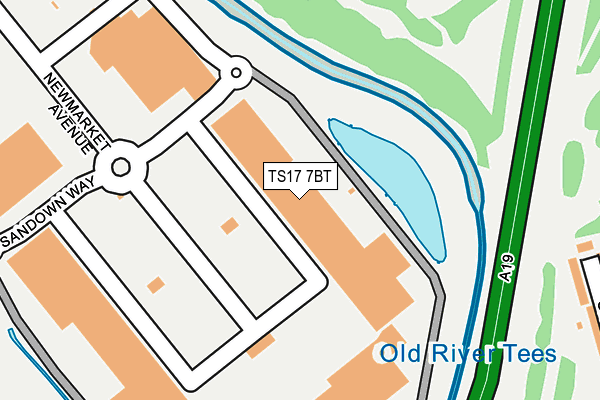 TS17 7BT map - OS OpenMap – Local (Ordnance Survey)