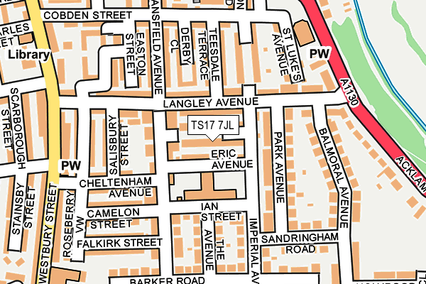 TS17 7JL map - OS OpenMap – Local (Ordnance Survey)