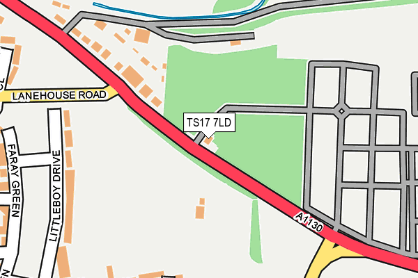 TS17 7LD map - OS OpenMap – Local (Ordnance Survey)