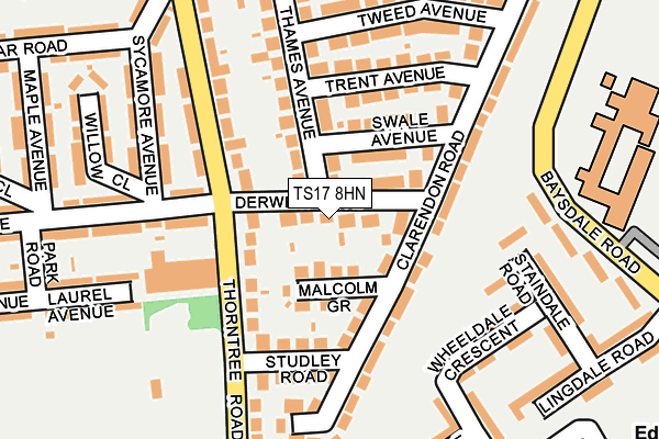 TS17 8HN map - OS OpenMap – Local (Ordnance Survey)