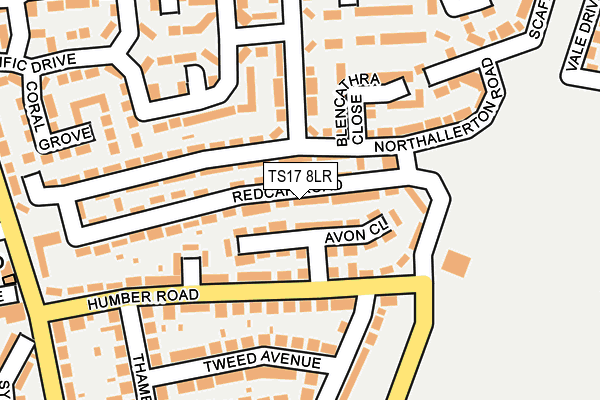 TS17 8LR map - OS OpenMap – Local (Ordnance Survey)