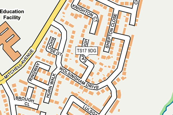 TS17 9DG map - OS OpenMap – Local (Ordnance Survey)
