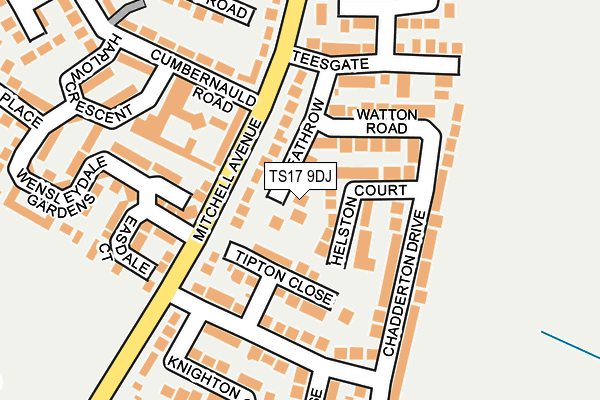 TS17 9DJ map - OS OpenMap – Local (Ordnance Survey)