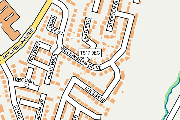 TS17 9EG map - OS OpenMap – Local (Ordnance Survey)