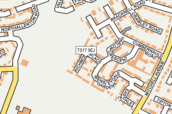 TS17 9EJ map - OS OpenMap – Local (Ordnance Survey)